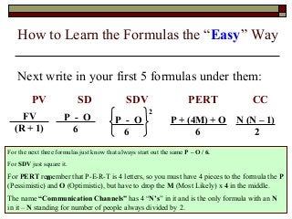 a computer screen with the text how to learn formulas the easy way