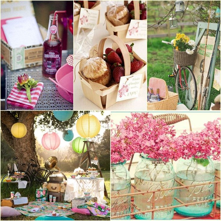 there are many pictures of different things in this collage, including flowers and baskets