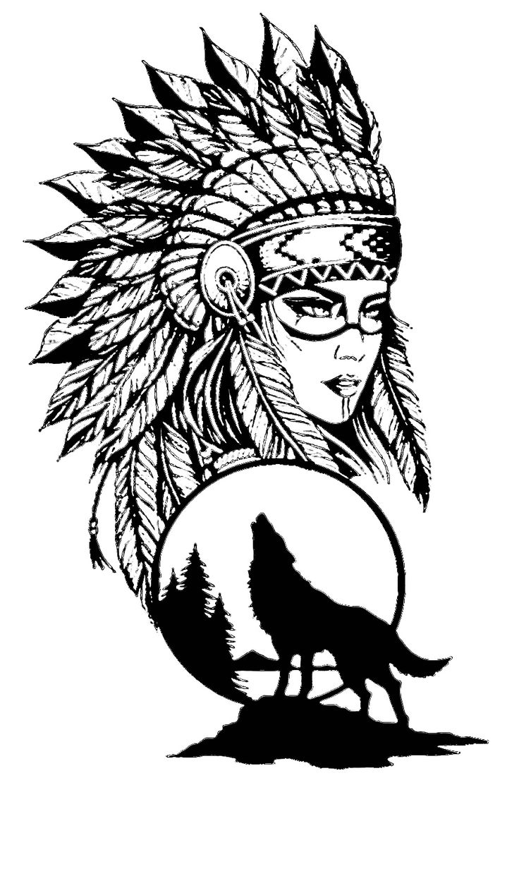 Native American Drawing Ideas, Native American Drawings, Tattoo Indien, Native Indian Tattoos, Indian Girl Tattoos, Native American Tattoo Designs, Indian Tattoo Design, Indian Drawing, Ancient Art Tattoo