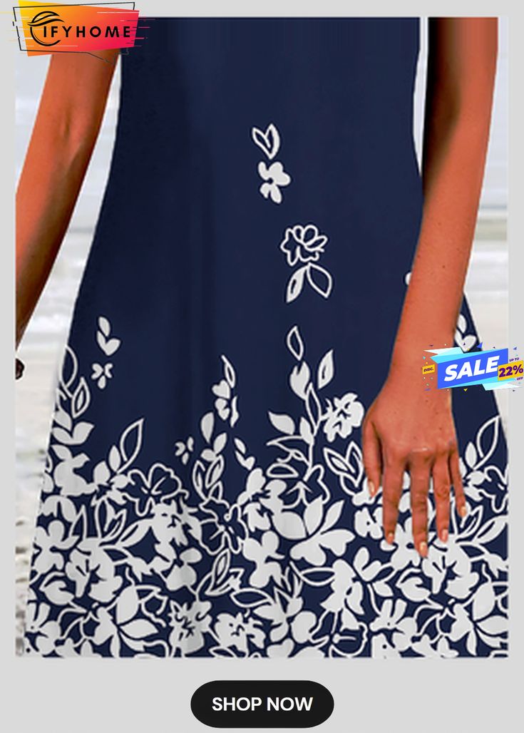 Floral Sleeveless Dress Beach A-line Shift Dress, Flowy A-line Dress For Beach Season, Casual A-line Dress For Beach Season, Floral Print Sleeveless Mini Dress For Beach Season, Summer A-line Sleeveless Dress For Beach Season, Sleeveless Flowy Mini Dress For Beach Season, Sleeveless Shift Midi Dress For Beach, Sleeveless Shift Midi Dress For Summer, Shift Sleeveless Midi Dress For Summer