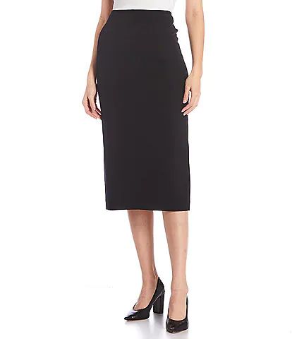 Below Knee Women's Work Skirts | DIllards Bodycon Midi Pencil Skirt For Workwear, Formal Midi Length Elastane Skirt, Formal Stretch Midi Pencil Skirt, Formal Stretch Midi-length Pencil Skirt, Satin Pencil Skirt, Polished Casual, Knee Skirt, Midi Pencil Skirt, Work Skirts