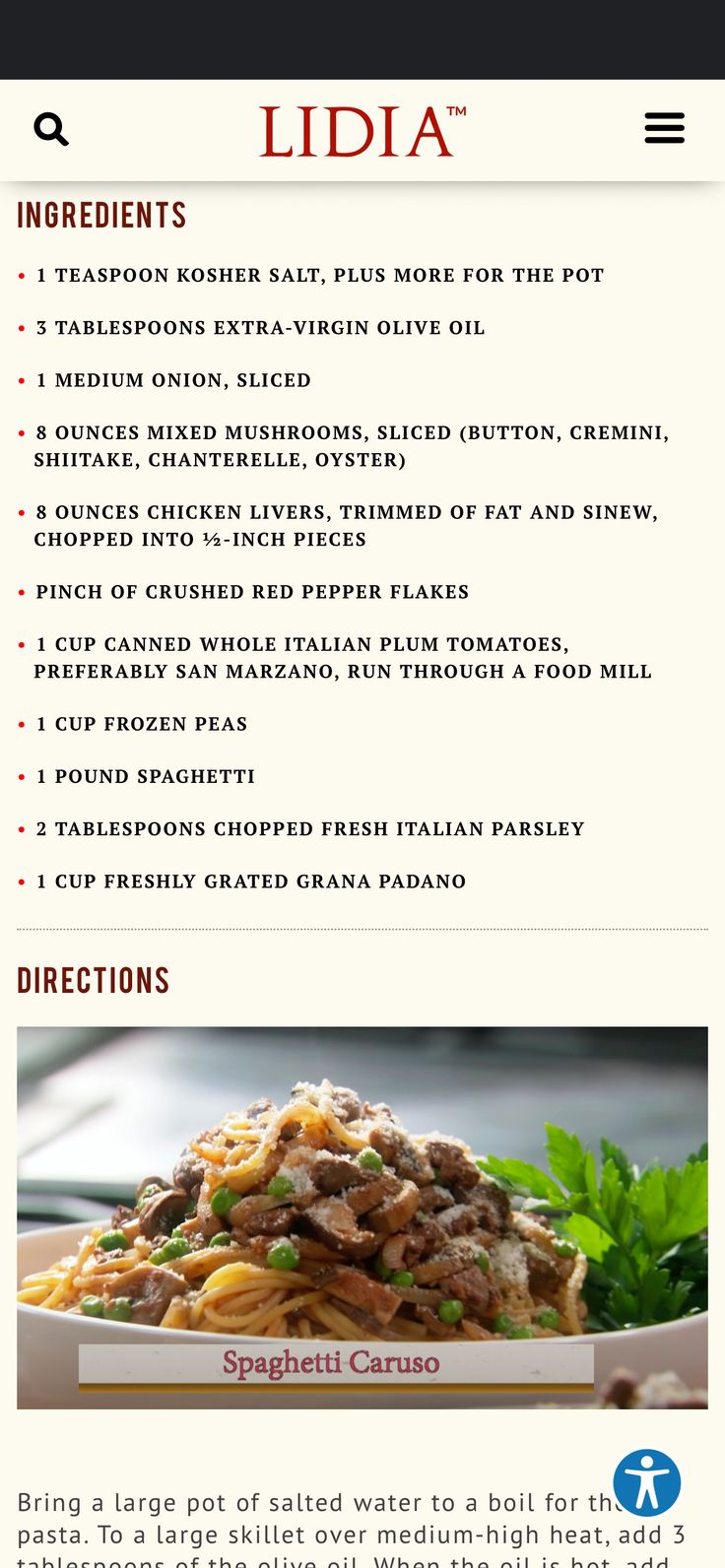 the menu for an italian restaurant is shown in this screenshoto image, with text below