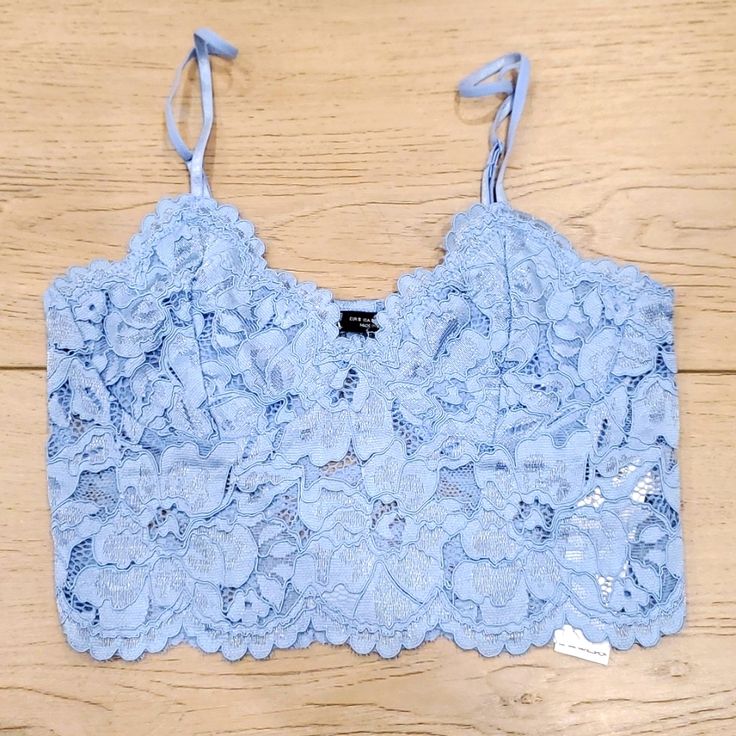 Adjustable Straps And Stretchy. Size S. Flawless Condition, Never Worn. Back Is Sheer. Blue Spaghetti Strap Crop Top, Bra-friendly, Blue Cami Crop Top Bra Friendly, Blue Cami Crop Top, Bra Friendly, Summer Light Blue Bra-friendly Top, Chic Blue Crop Top With Spaghetti Straps, Chic Blue Spaghetti Strap Crop Top, Trendy Bra-friendly Blue Tops, Trendy Blue Bra-friendly Tops, Blue Bra-friendly Camisole Crop Top