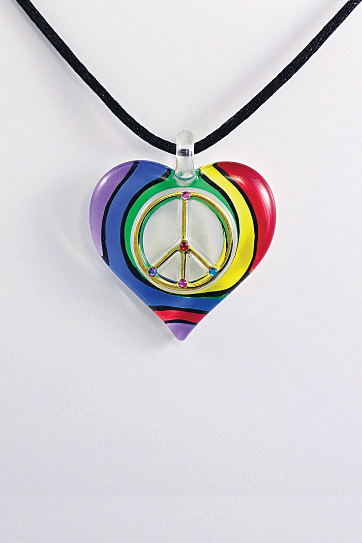 Give even more Peace a chance! The same design as our JP 714, only more of it. Perfect for gifting to others or yourself. Artistic Glass Round Pendant Necklaces, Artistic Glass Necklace With Round Pendant, Artistic Glass Round Pendant Necklace, Artistic Round Glass Necklaces, Nickel-free Murano Glass Jewelry Gift, Nickel-free Murano Glass Jewelry For Gifts, Multicolor Recycled Glass Jewelry For Gifts, Multicolor Recycled Glass Jewelry As A Gift, Multicolor Recycled Glass Beads For Jewelry Making