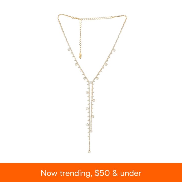 in stock Trendy Lariat Necklace With Delicate Chain For Party, Chic Drop Necklace With Adjustable Chain For Party, Elegant Lariat Drop Necklace With Chain, Lariat Clavicle Chain Jewelry For Parties, Long Backdrop Necklace With Clavicle Chain For Party, Elegant Metal Lariat Necklace With Chain Detail, Elegant Metal Lariat Necklace With Chain, Elegant Metal Lariat Necklace With Dangle, Elegant Metal Lariat Long Necklace