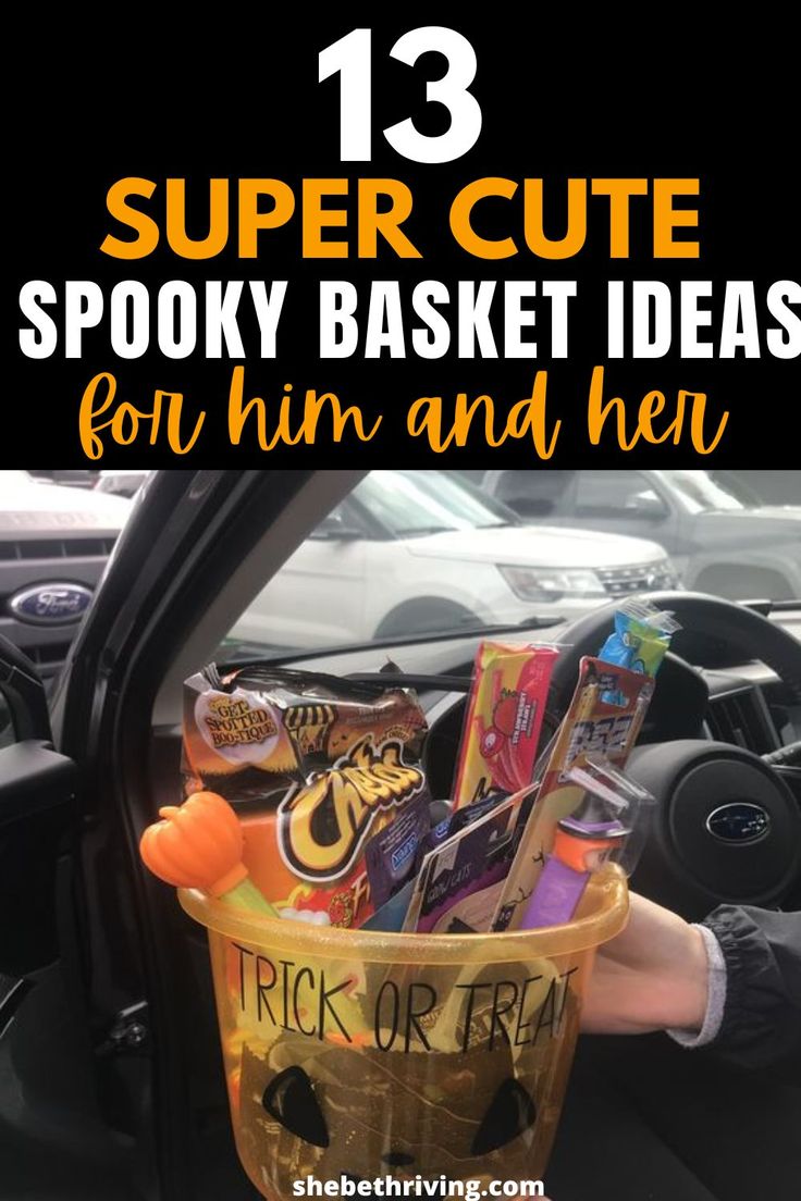 Spooky basket ideas for him and her Cute Spooky Basket Ideas, Spooky Basket Ideas, Spooky Basket, Best Friend Valentines, Friends Valentines Day, Friends Diy, Friends Valentines, Friend Christmas, Best Friend Birthday