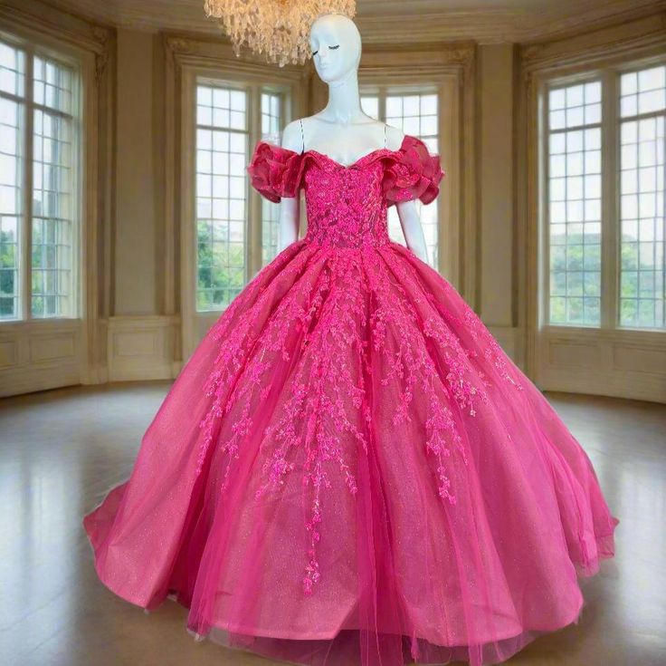 Become the Belle of the Ball with our Genuine Couture Gowns How It Works: ALL our gowns are made from scratch to your measurements and can be modified to your liking Place your order Fill out measurement form (Find it on menu bar in home page) Email or text us the measurement form (contact info bellow) Production time starts after we receive measurements Production Time: Our Production time varies greatly depending on season. We strongly recommend that you place your order 12-14 weeks in advance prior to your special event.Shipping Time:Shipping times within the continental US usually range from 2 to 5 business days (UPS Ground); international shipping fully depends on destination and customs regulations and usually ranges from 14 and to 20 business days.Returns, Refunds and Exchanges:Due Fitted Organza Ball Gown, Organza Gown With Fitted Bodice For Banquet, Floor-length Quinceanera Dress With Fitted Bodice, Fitted Tulle Gown For Quinceanera, Fitted Quinceanera Dress With Sweep Train For Banquet, Fitted Organza Quinceanera Ball Gown, Fitted Organza Quinceanera Dress For Prom Season, Organza Ball Gown With Sweep Train And Fitted Bodice, Fitted Floor-length Ball Gown For Quinceanera