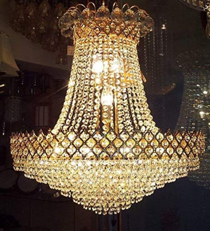 a large chandelier hanging from the ceiling