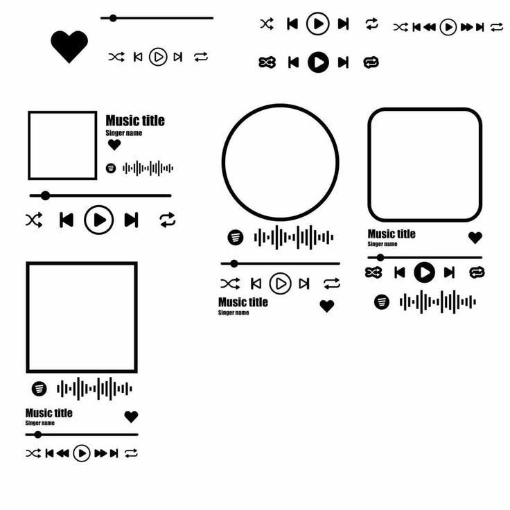 an image of various music symbols