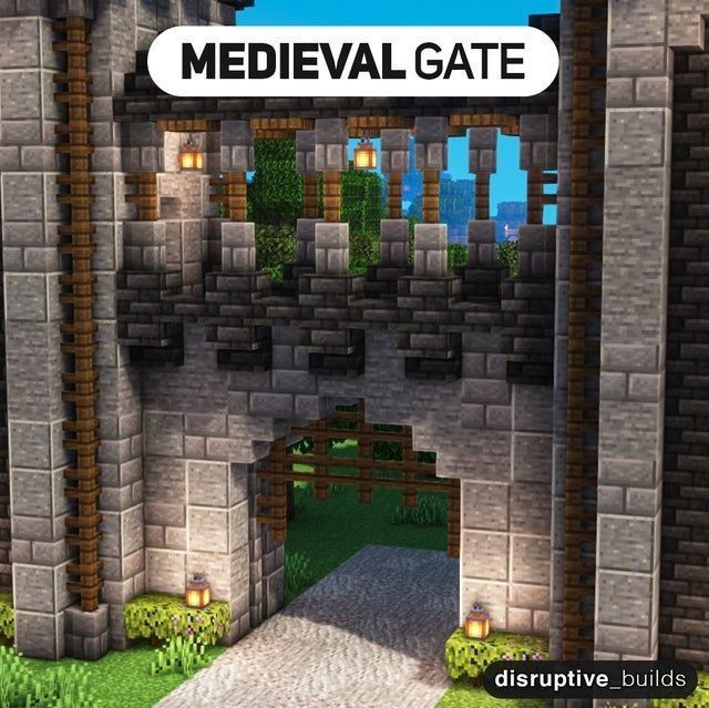 the entrance to medieval gate is shown in this screenshot from an interactive video game