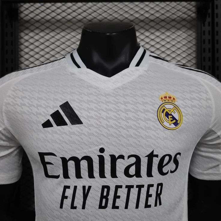 the jersey worn by real madrid is displayed