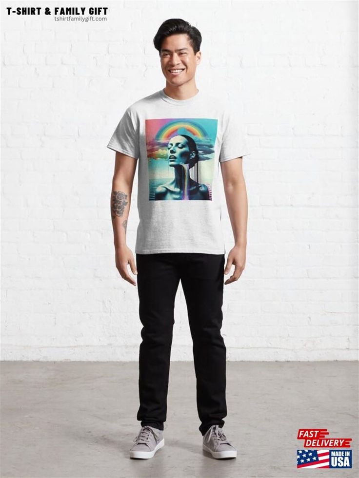 Surreal Artwork Classic T-Shirt Unisex Surreal Artwork, Music Band, Colour List, Music Bands, Family Shirts, Piece Of Clothing, Surrealism, Knit Jersey, Shirt Style