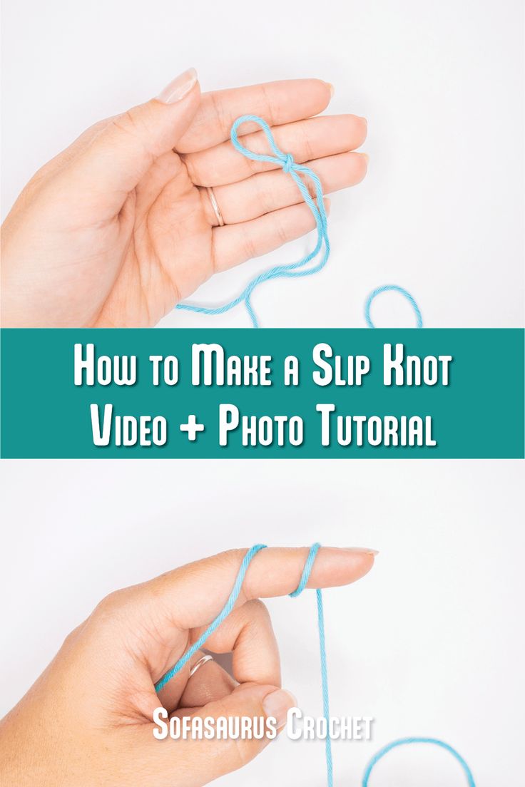 how to make a slip knot video + photo tutor