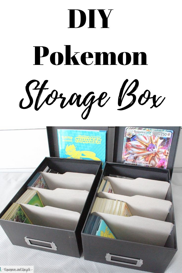 the diy pokemon storage box with two open boxes