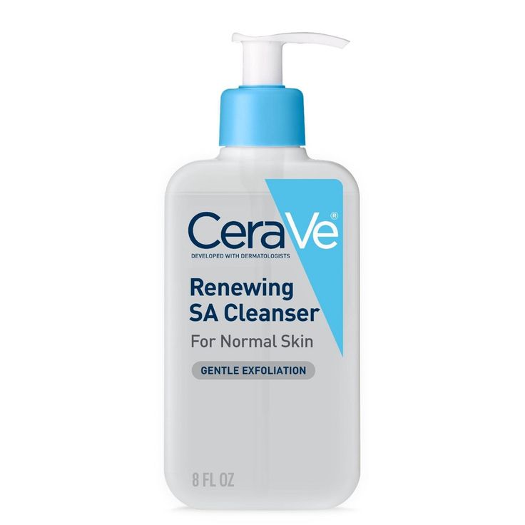 Treat your bumpy and rough skin with Renewing SA Face Cleanser for Normal Cleanser from CeraVe to soften and smoothen your skin. The Salicylic acid helps in gently cleaning your skin while exfoliating to remove oil and dirt. This SA cleanser contains no harsh grain or beads and formulated with 3 essential ceramides (1, 3, 6-II). It helps in restoring and maintaining the skin's natural protective barrier. Whether it's for pore reduction, oil control, deep cleaning, basic cleaning or removing make Cerave Cleanser, Salicylic Acid Cleanser, Exfoliating Face Wash, Acne Face Wash, Night Skin Care Routine, Bumpy Skin, Combo Skin, Foaming Facial Cleanser, Exfoliating Cleanser