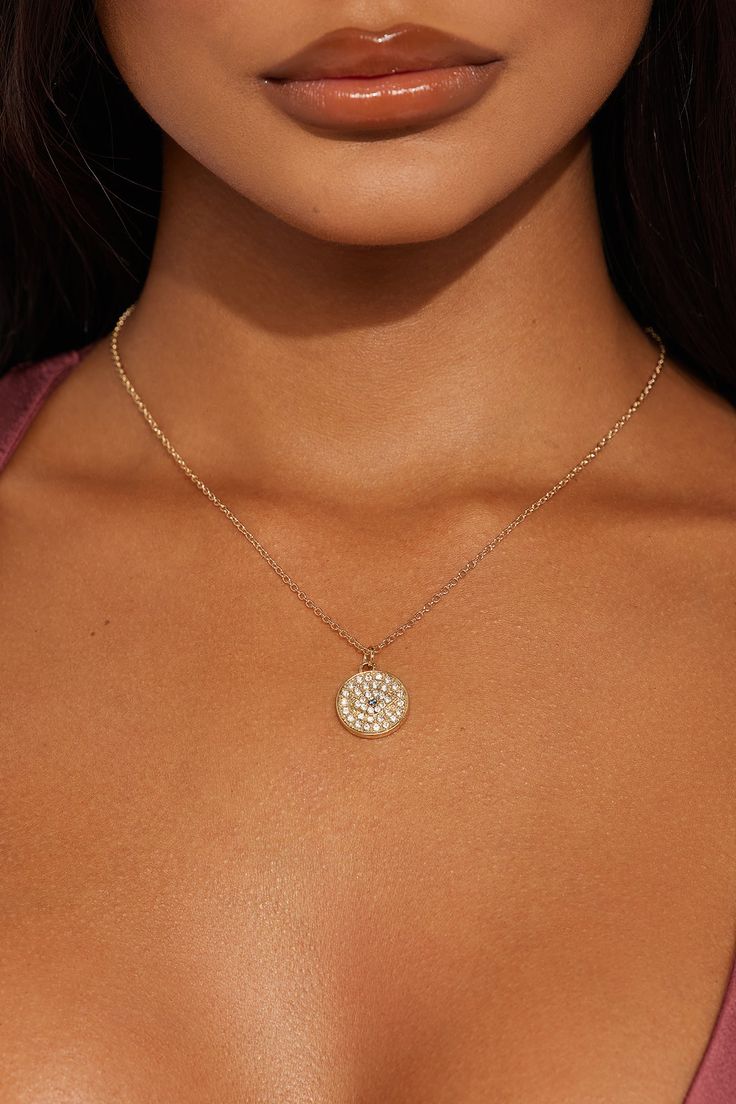 Available In Gold. Layered Necklace Rhinestone Detail Evil Eye Pendant Lobster Clasp Closure Imported | Opulent Eye Necklace in Gold by Fashion Nova Gold Layered Necklace, Eye Pendant, Evil Eye Pendant, Layered Necklace, Eye Necklace, Gold Fashion, Accessories Necklace, Layered Necklaces, Evil Eye