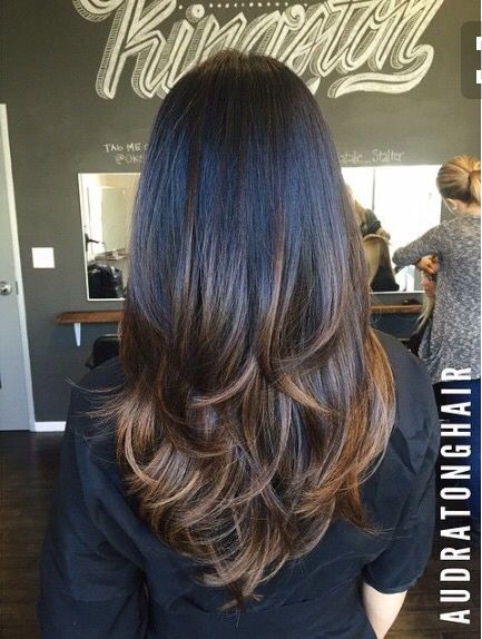 Long, blended layers Long Haircuts, Long Layered Haircuts, Long Layered Hair, Hair Envy, Long Hair Cuts, Brunette Hair, Great Hair, Layered Haircuts, Hairstyles Haircuts