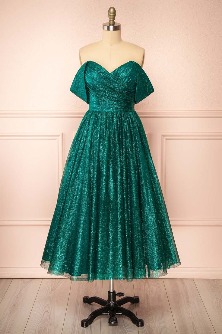 Sparkly Midi Dress, Sparkly Accessories, Green Tulle, Boutique 1861, Prom Dresses Online, Grad Dresses, Dress Boutique, Guest Outfit, A Princess