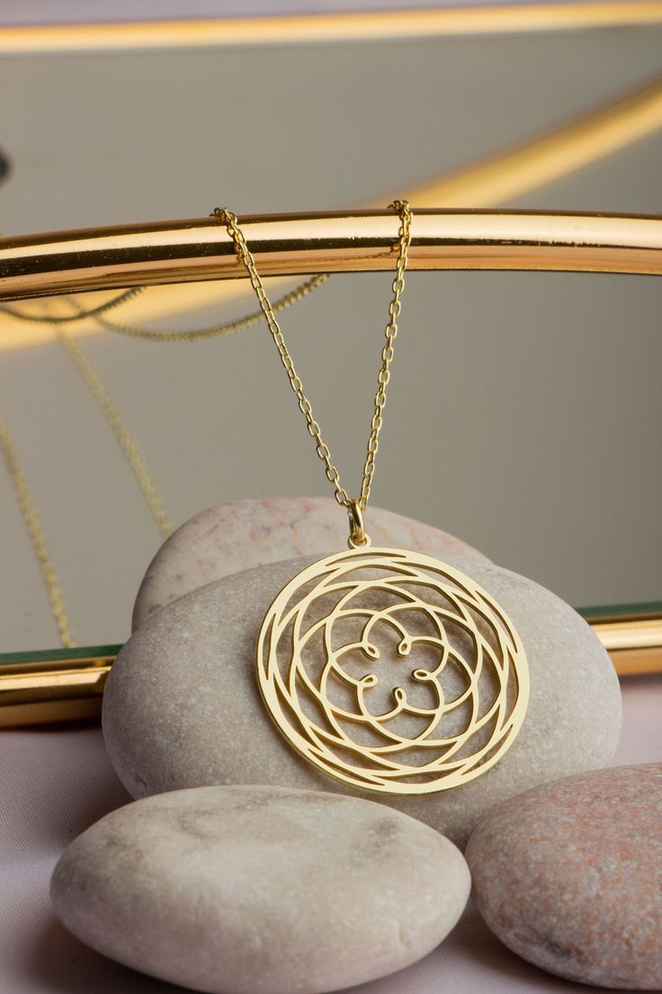 Venus Flower Necklace Yoga Symbol Flower of Life Symbol Lover Necklace 925 Sterling Silver 14K Gold Plated Gift for her Christmas Gift SM Jewelry Design House A nice gift for you and your loved ones. Free shipping within the USA on all orders Your order will be carefully prepared for you within 3-5 working days and will be shipped in a special gift box. 925 Sterling silver necklace, Suitable for sensitive skin and daily use Materials All of our jewelry is handcrafted using 925 sterling silver, s Silver 14k Gold Birth Flower Necklace, 14k Gold Silver Necklace With Birth Flower, 14k Gold Stamped Flower Pendant Necklace As Gift, Yellow Gold Sterling Silver Flower Necklace, 14k Stamped Flower Pendant Necklace For Gift, Engraved Yellow Gold Flower-shaped Necklace, Yellow Gold Necklaces With Birth Flower In Sterling Silver, Silver 14k Gold Necklace With Flower Charm, 14k Gold Silver Necklace With Flower Charm