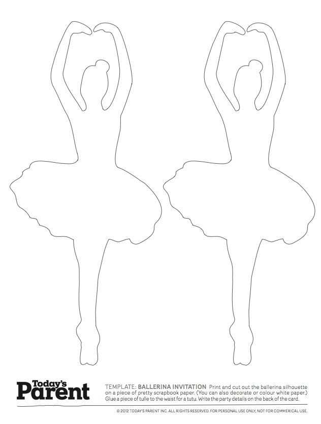 two ballerina silhouettes with the text today's parent