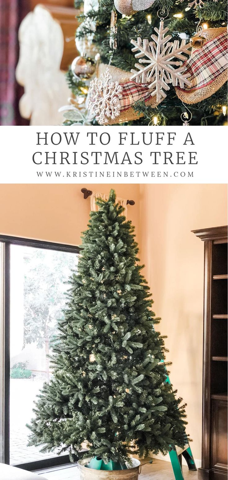 a christmas tree with snowflakes on it and the words how to fuel a christmas tree