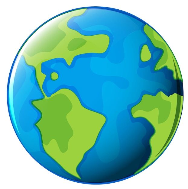 a blue and green globe on a white background stock photo - 959782