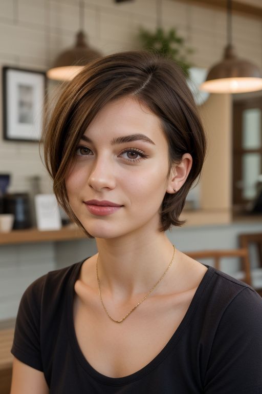 Hair Do For Bob Hairstyle Ideas, Short Hairstyle Women With Round Face, Short Thick Hairstyle, Hairstyle Short Hair With Bangs, Short Bob Hairstyles For Round Faces, Short Haircuts For Thick Hair Women, Bob Cute Short For Women, Short Bob Cut With Bangs, Short Hair For Long Face