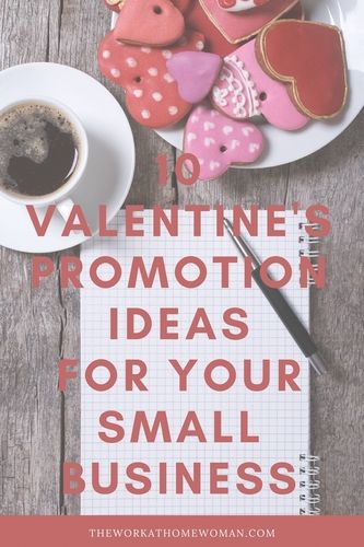 valentine's day ideas for small business on a wooden table with coffee and cookies