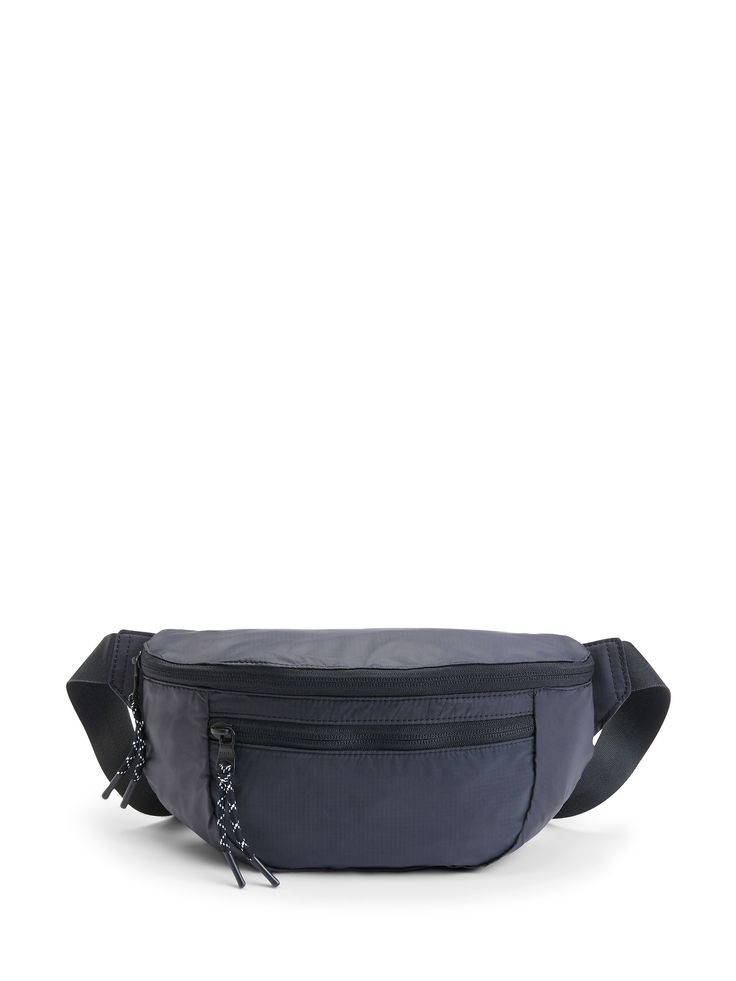 Lightweight, yet strong, this versatile belt bag can be worn as a crossbody or around the waist like a fanny pack.  Plus, our designers engineered it so it packs neatly into its own pocket.  Zip-top closure.  External zip pocket.  Internal snap pocket.  Adjustable, speed clip strap.  Height: 6" (15cm) Width: 11. 8" (30cm) Depth: 3. 2" (8cm) Adjustable strap. Functional Pockets Crossbody Belt Bag For Outdoor, Versatile Belt Bag With Removable Pouch For Outdoor, Crossbody Belt Bag With Functional Pockets For Outdoor, Trendy Outdoor Belt Bag With Zipper Closure, Sporty Crossbody Belt Bag With Cell Phone Pocket, Versatile Outdoor Belt Bag With Zipper Pocket, Versatile Belt Bag With Removable Pouch For Outdoor Activities, Trendy Outdoor Belt Bag With Adjustable Strap, Nylon Pouch Belt Bag With Zipper Pocket