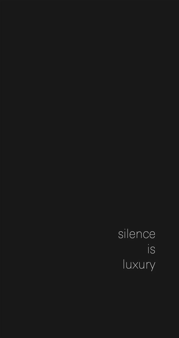 a black and white photo with the words,'silence is luxury'on it