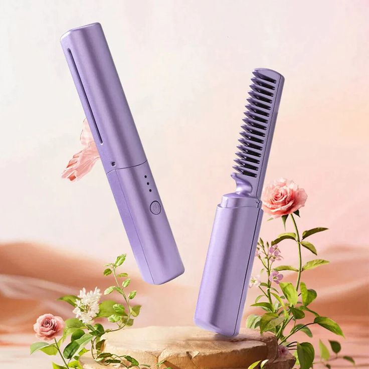 Cordless Hair Straightener, Mini Hair Straightener, Curling Brush, Straightening Comb, Hair Straightener And Curler, Travel Hairstyles, Unruly Hair, Hair Brush Straightener, Hair Straighteners