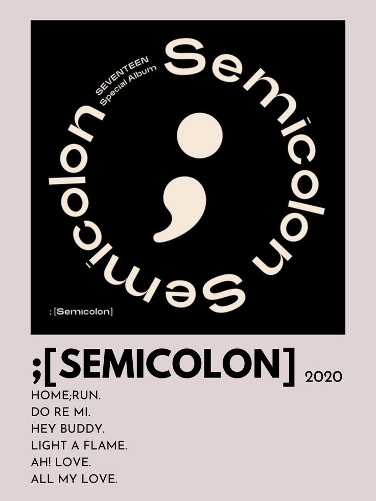 the poster for semicolon's upcoming show, which features an image of a