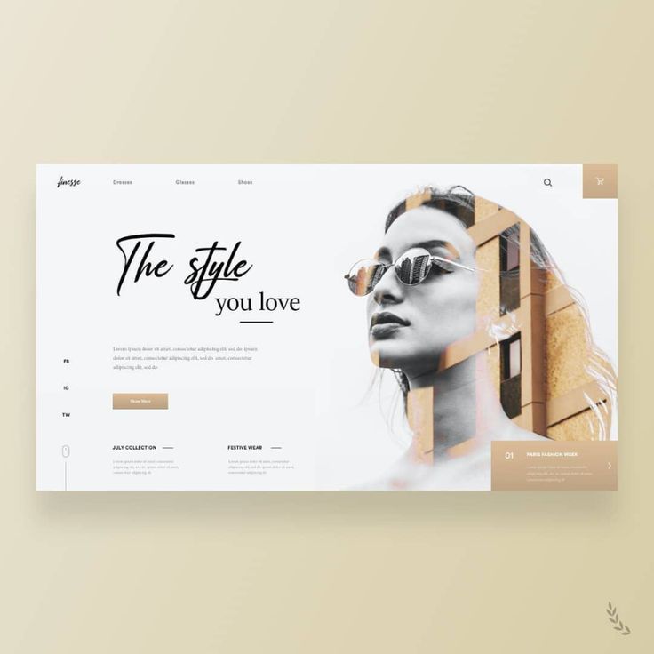 the style you love website is displayed on a beige background with an image of a woman's face