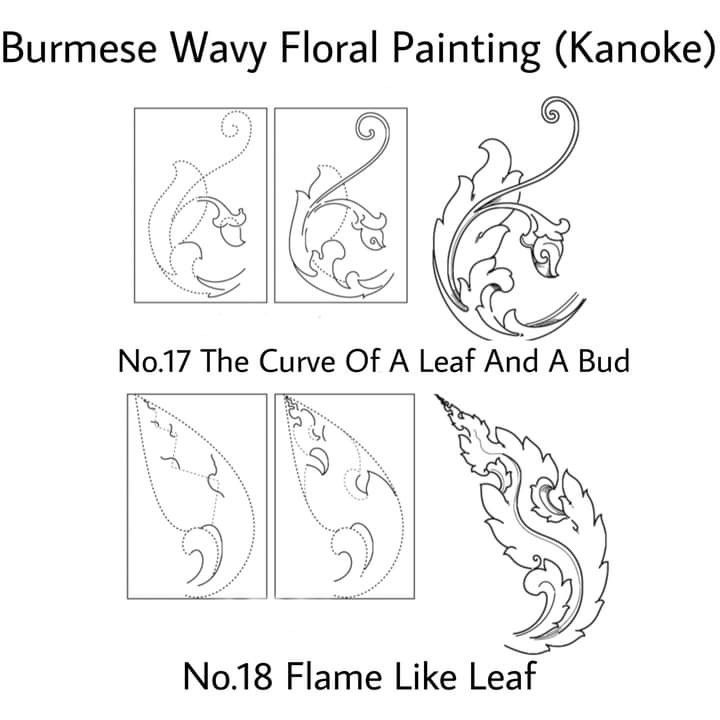 the four stages of how to draw an ornamental design