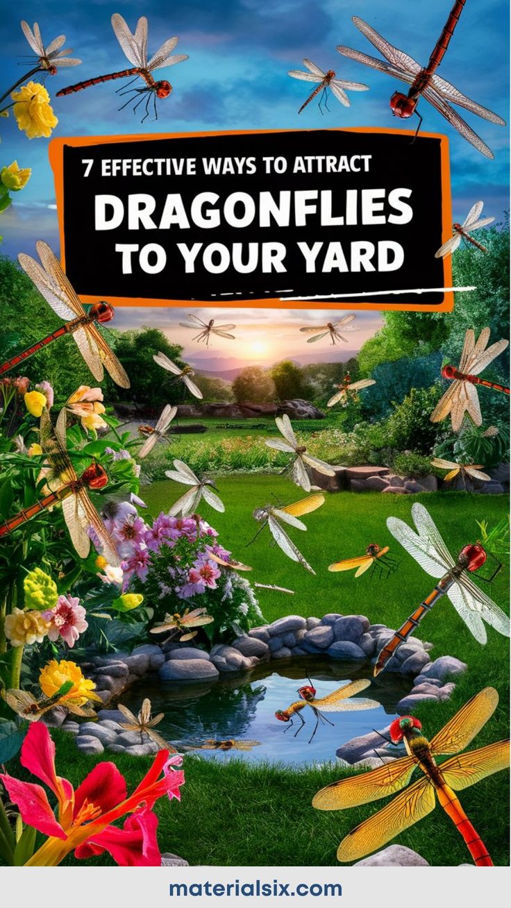 7 effective ways to attract dragonflies to your yard Attracting Dragonflies, Attract Dragonflies, Meadow Sage, Swamp Milkweed, Relaxing Backyard, Best Plants, The Bug, Backyard Inspiration, Water Sources