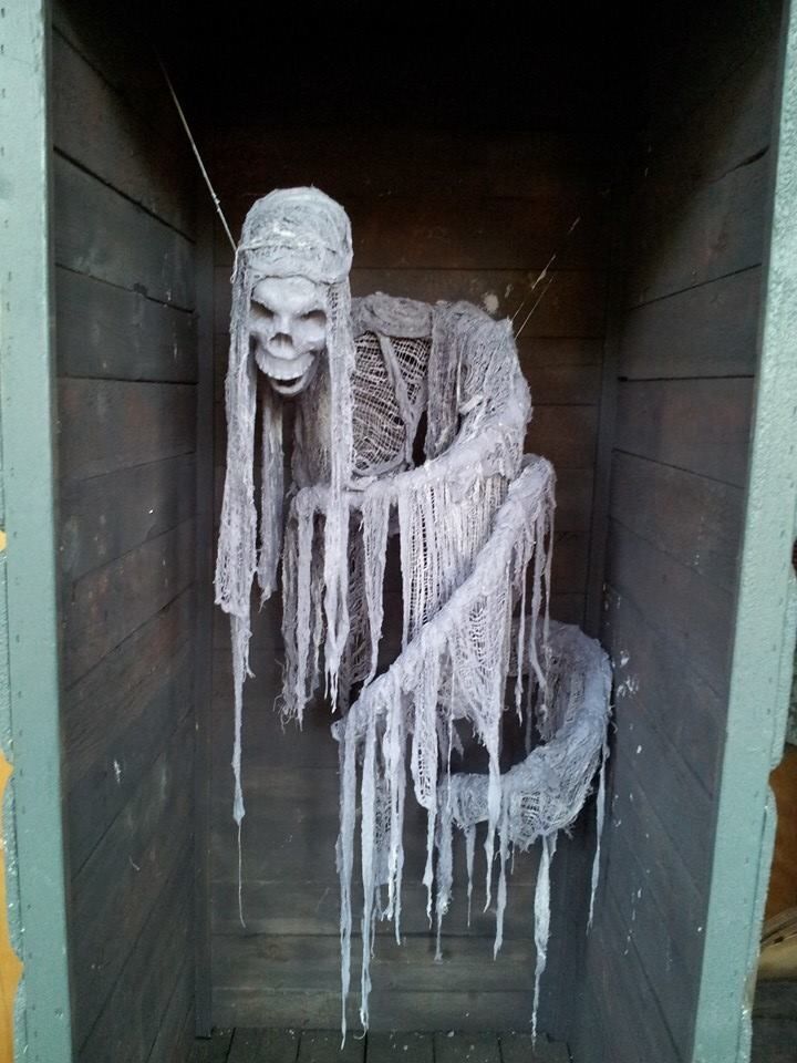 an ice sculpture in the shape of a woman's head with long white hair