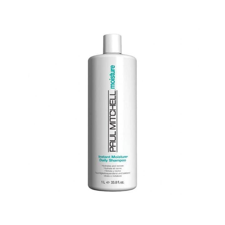 Paul Mitchell Instant Moisture shampoo hydrates and revives hair while cleansing. Instant Moisture Complex provides superior conditioning and UV protection. Panthenol adds body and volume, and helps repair damage from the inside out. Color safe formula. Moisturizing Shampoo, Paul Mitchell, How To Know, Uv Protection, Shampoo Bottle, Inside Out, Moisturizer, Conditioner, Repair