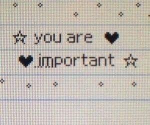 the words you are important written in small hearts on a piece of paper with black dots