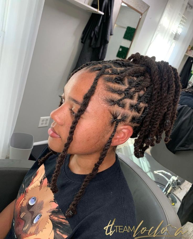 2 Strand Styles Locs, Two Strand Loc Hairstyles, Two Strand Twist Loc Ponytail, Loc Two Strand Twist Updo, Two Strand Twists Locs Styles, Loc Styles With Two Strand Twist, Two Strand Twist Ponytail Locs, Two Strand Locs Styles, Dreadlocks Ponytail Hairstyles