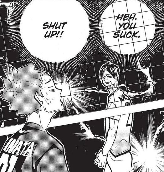 an image of two people playing volleyball in front of a net with the words shut up