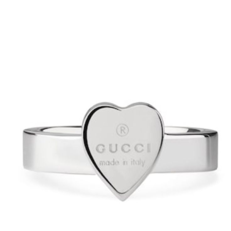 Had This Ring For A Couple Of Years Authentic. I Can Attach The Email Confirmation. This Ring Is A Size 6 They Don’t Sell It Anymore In This Size Gucci Silver Heart Ring, Ring With Heart, Gucci Accessories, Heart Pendant, A Couple, I Can, Size 6, Women Accessories, Gucci