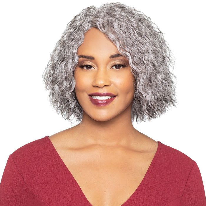 Foxy Silver Synthetic Wig ERNESTINE COLOR SHOWN ON MODEL: 3T51 MATERIAL: Synthetic Hair TYPE: Wig LENGTH: Short HEAT SAFE: Yes DESCRIPTION: Premium Synthetic Fiber Salt n Pepper Colors Salt N Pepper, Hair Patterns, Remy Hair Weave, Pepper Color, Full Wig, How To Style Bangs, Human Braiding Hair, Full Wigs, Hair Strand