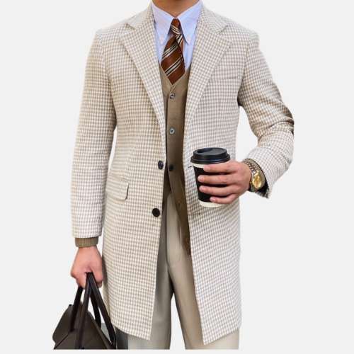 Italian Style Coat is an aspirational product of the highest quality. This men’s coat is made with soft, premium materials to create a comfortable and lightweight feel. It has a casual/elegant design that makes it perfect for wearing with jeans and boots. Benefits: Comfort & Breathable Style: Casual / Elegant Gender: Men Season: All Season Material: Polyster, Wool Pattern Type: Solid Please check the size chart carefully before placing the order FOR MORE INFORMATION PLEASE CONTACT: antonioclothi Beige Winter Sport Coat For Business, Beige Semi-formal Winter Outerwear, Business Long Coat Sport Coat For Fall, Casual Business Sport Coat For Winter, Beige Casual Business Outerwear, Semi-formal Beige Outerwear For Fall, Beige Semi-formal Outerwear For Fall, Beige Long Coat For Business, Winter Outerwear With Lapel Collar