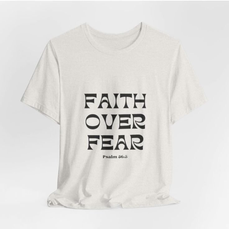 ⭐️LINK IN BIO⭐️ The “Faith over Fear” Unisex Tee is a faith-inspired T-Shirt that exudes positivity and strength, perfect for those looking for motivation and reassurance. It can be worn casually or layered for different occasions. *AVAILABLE IN 16 COLORS Product features - Made with 100% lightweight cotton fabric - Retail fit for versatile wear - Ethically manufactured by Bella+Canvas - Tear-away label for comfort - Variety of fabric blends for different colors Care instructions - Machine w... Jesus Sweatshirts, Christian Sweatshirt, Shorts Sweatpants, Apparel Brand, Online Support, Christian Apparel, Hoodies Mens, Faith Over Fear, Color Care