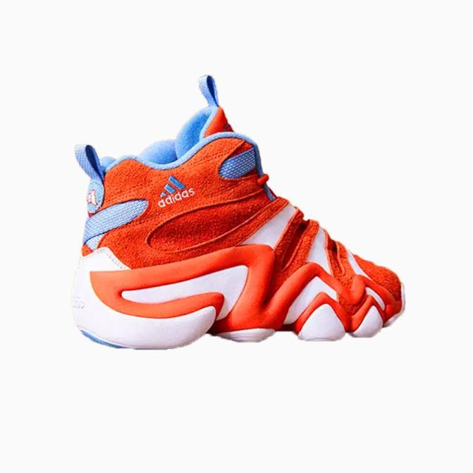 Adidas Men's Crazy 8 "Team Orange" is a reliable and stylish basketball shoe. The upper is made of synthetic leather with unique accents on the toe and heel. The midsole and outsole are all rubber, providing optimal traction and cushioning. Experience the ultimate combination of comfort and style with this classic shoe. More Details Lace closure Suede upper Terry lining EVA midsole Rubber outsole Color: Team Orange/Cloud White/Team Light Blue Style: IE7224 Team Orange, Adidas Crazy, Crazy Man, Orange Shoes, Crazy 8, Team Blue, Cloud White, Blue Style, Classic Shoes