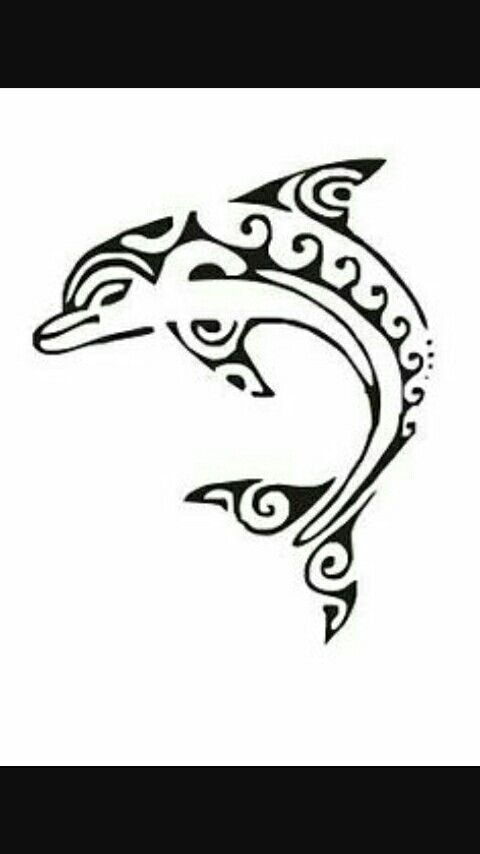 Dolphin taytoo design Dolphin Tattoos, Art Adventure Time, Dolphin Tattoo, Tattoo Samples, Art Vampire, Dolphins Tattoo, Dengeki Daisy, Maori Designs, Muster Tattoos