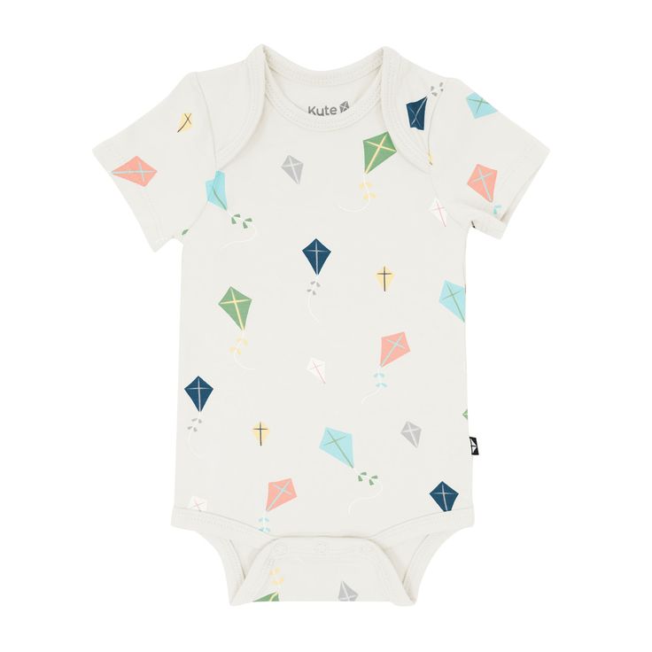 Our bamboo bodysuits are an essential piece for every mini wardrobe. Silky smooth and perfectly stretchy, these bodysuits work as both a standalone outfit or coordinating piece with any other Kyte Baby product. 97% Rayon made from Bamboo, 3% Spandex Breathable material Designed for sensitive skin Snap closures Cotton Stretch Bodysuit For Playtime, Organic Cotton Short Sleeve Onesie For Playwear, Organic Cotton Playwear Onesie, Casual Fitted Short Sleeve Bodysuit For Playtime, Fitted Casual Bodysuit For Playwear, Fitted Organic Cotton Bodysuit For Playtime, Playful Stretch Cotton Bodysuit, Playful Fitted Short Sleeve Bodysuit For Summer, Playful White Stretch Bodysuit