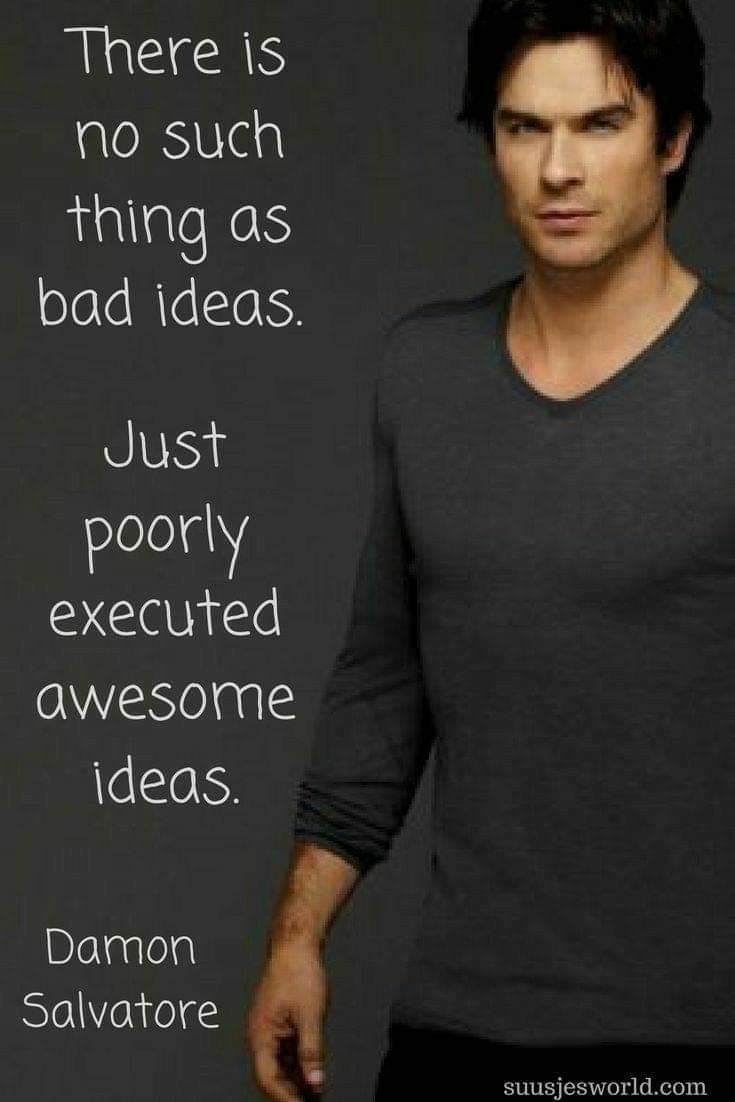 a man standing in front of a black background with the words, there is no such thing as bad ideas