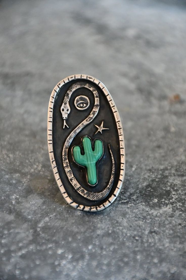 Turquoise Rings Western, Handmade Silver Turquoise Ring In Western Style, Handmade Silver Turquoise Ring Collectible, Western Silversmithing, Sterling Silver Turquoise Inlay Jewelry, Silversmith Rings, Gothic Jewelry Diy, Turquoise Stone Jewelry, Cactus Jewelry