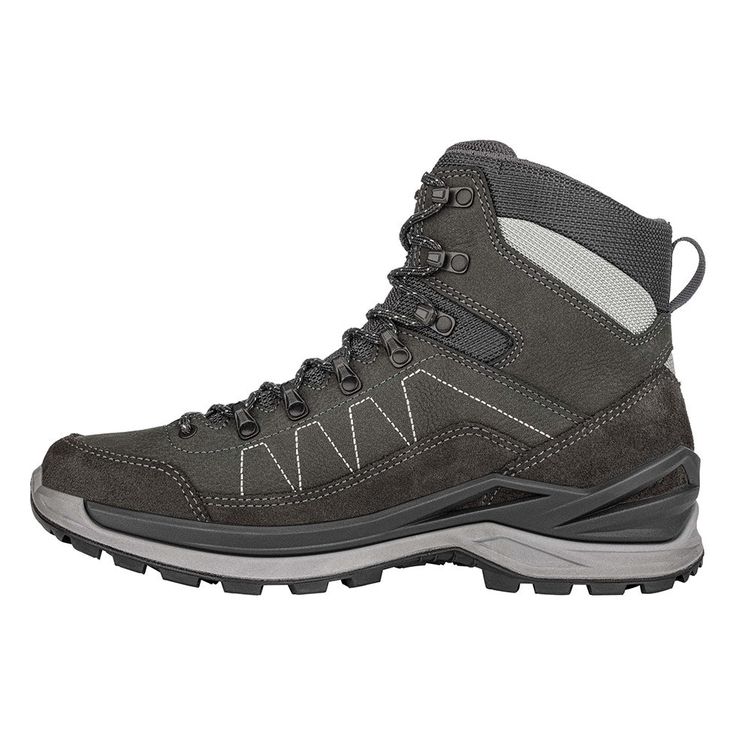 The Toro Pro GTX Mid is a versatile boot that bridges the gap between traditional hiking and fitness models. It’s ideal for those who want a supportive leather hiking boot in a very lightweight and easy-flexing design. Featuring a durably waterproof/breathable GORE-TEX lining to protect feet from the elements.The Toro Pro GTX Mid is a versatile boot that bridges the gap between traditional hiking and fitness models. It’s ideal for those who want a supportive leather hiking boot in a very lightwe Gray Lace-up Hiking Boots For Outdoor, Gray Waterproof Lace-up Boots For Sports, Gray High-top Waterproof Leather Boots, Gray High-top Leather Waterproof Boots, Functional Gray Round Toe Boots, Functional Gray Walking Shoes For Hiking, Hiking Boots With Reinforced Toe For Climbing, Reinforced Toe Hiking Boots For Climbing, Black Round Toe Hiking Boots For Climbing